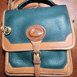 Dooney & Bourke Vintage AWL Fir with British Tan Trim Medium Surrey Carrier